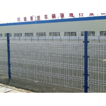 PVC Powder Coated Welded Wire Mesh Fence with Peach Shaped Post